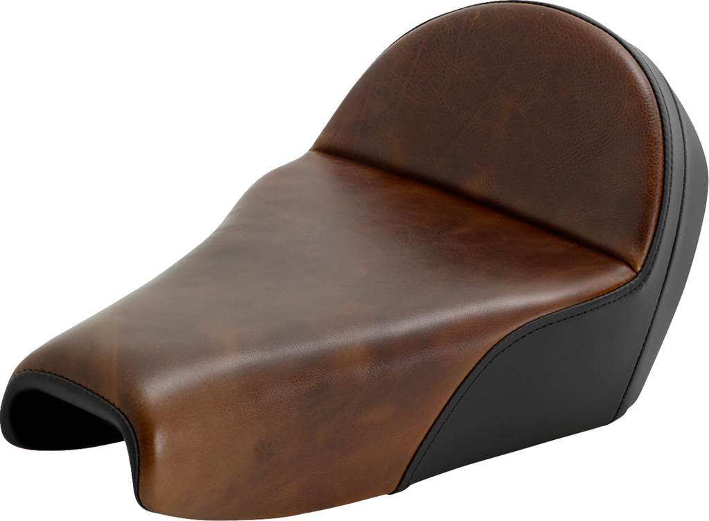 SADDLEMEN Lariat Solo Seat - Distressed Leather - 3.3 Gal Tank - XL '04-'22 807-11B-0041 — image 1