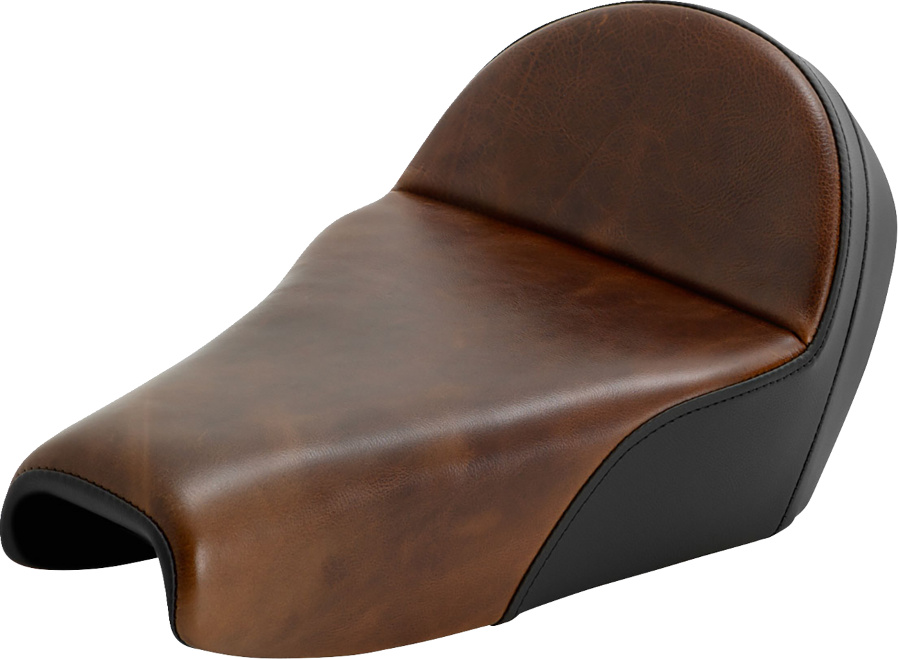 SADDLEMEN Lariat Solo Seat - Distressed Leather - 3.3 Gal Tank - XL '04-'22 807-11B-0041 — image 1