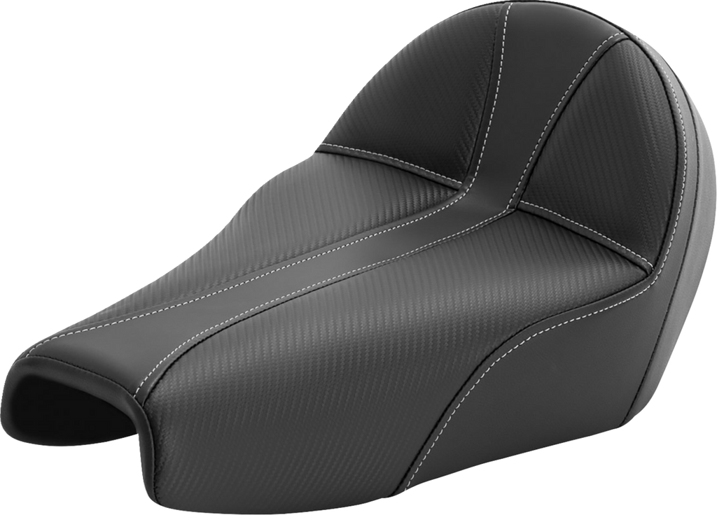 SADDLEMEN Dominator Seat - Black w/ Silver Stitching - XL '04-'22 807-11B-0042 — image 1
