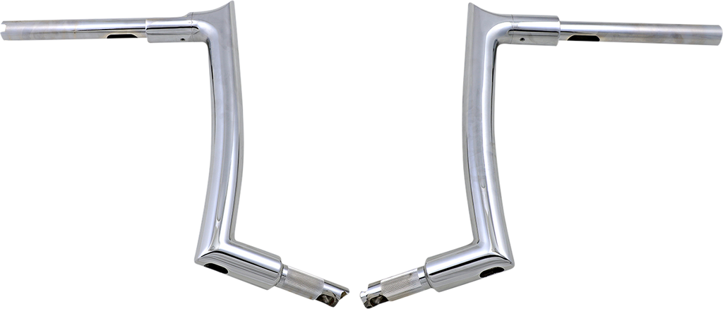 FAT BAGGERS INC. 1-1/2" EZ Install Pointed Top Handlebar - 12" - Chrome 807012 — image 3