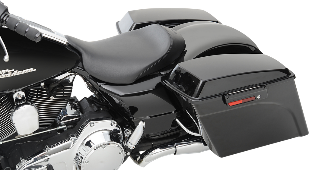 SADDLEMEN S3 Super Slammed Seat - Solo - Black - '08-'24 FLH/FLT 808-07B-002 — image 2