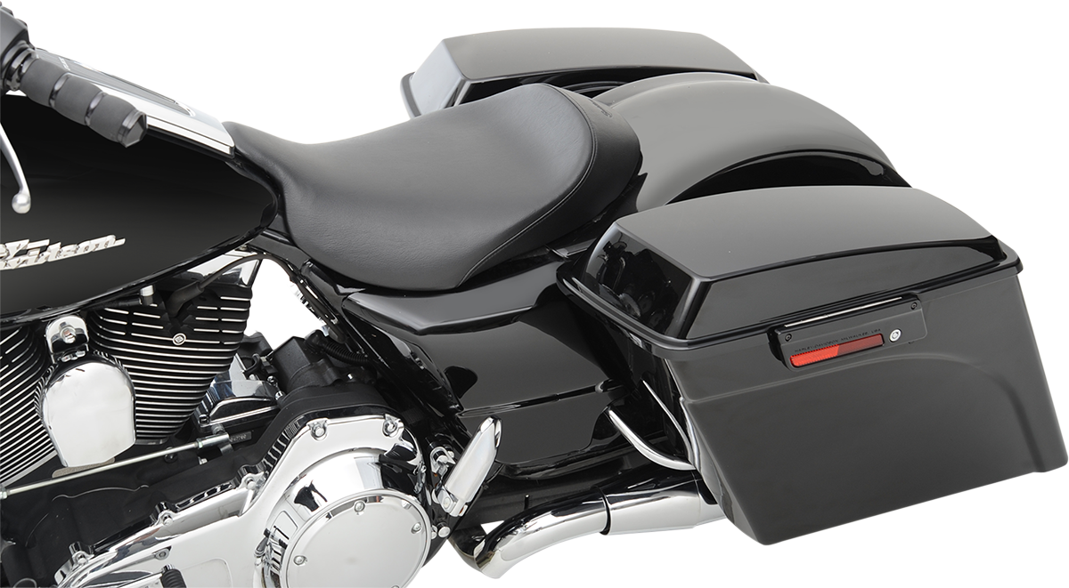 SADDLEMEN S3 Super Slammed Seat - Solo - Black - '08-'24 FLH/FLT 808-07B-002 — image 2
