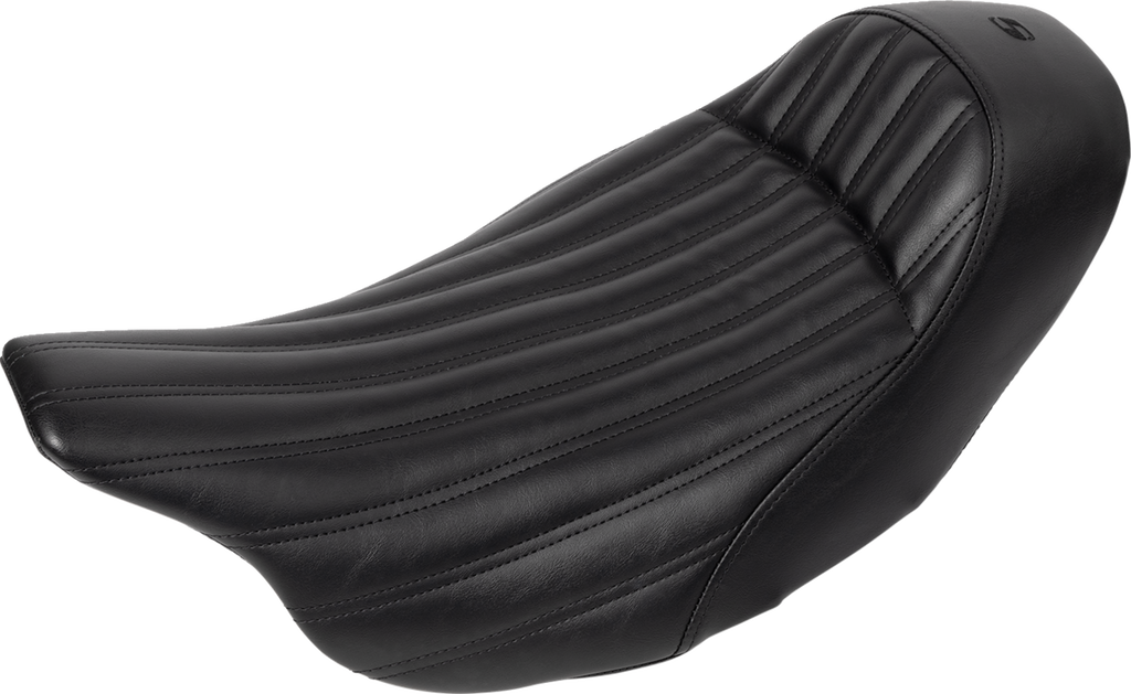 SADDLEMEN Knuckle Solo Seat - Ribbed - Black - FL '08-'24 808-07B-0023 — image 1