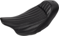 SADDLEMEN Knuckle Solo Seat - Ribbed - Black - FL '08-'24 808-07B-0023 — image 1