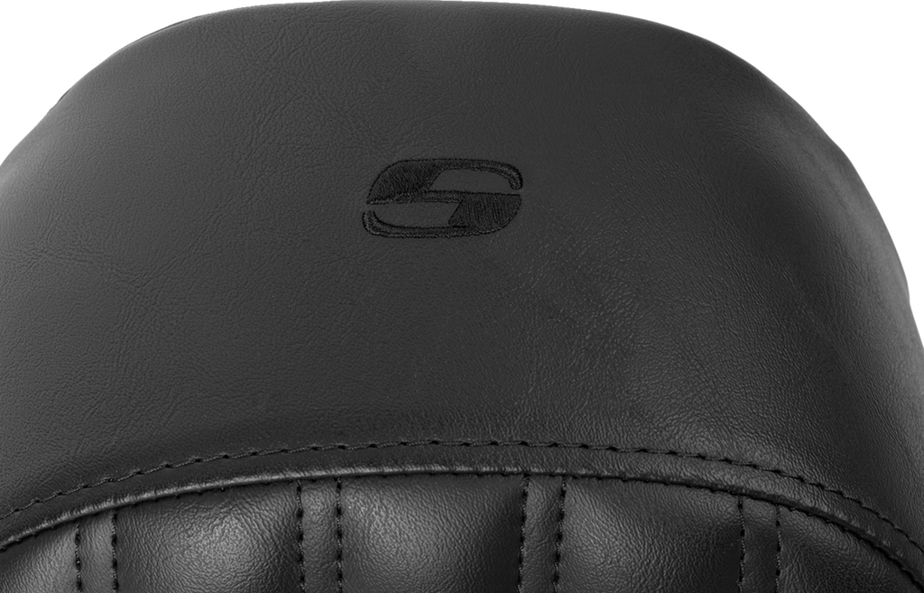 SADDLEMEN Knuckle Solo Seat - Ribbed - Black - FL '08-'24 808-07B-0023 — image 3
