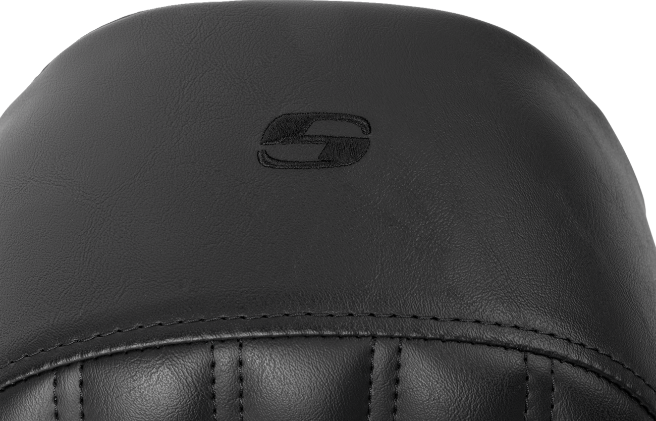 SADDLEMEN Knuckle Solo Seat - Ribbed - Black - FL '08-'24 808-07B-0023 — image 3