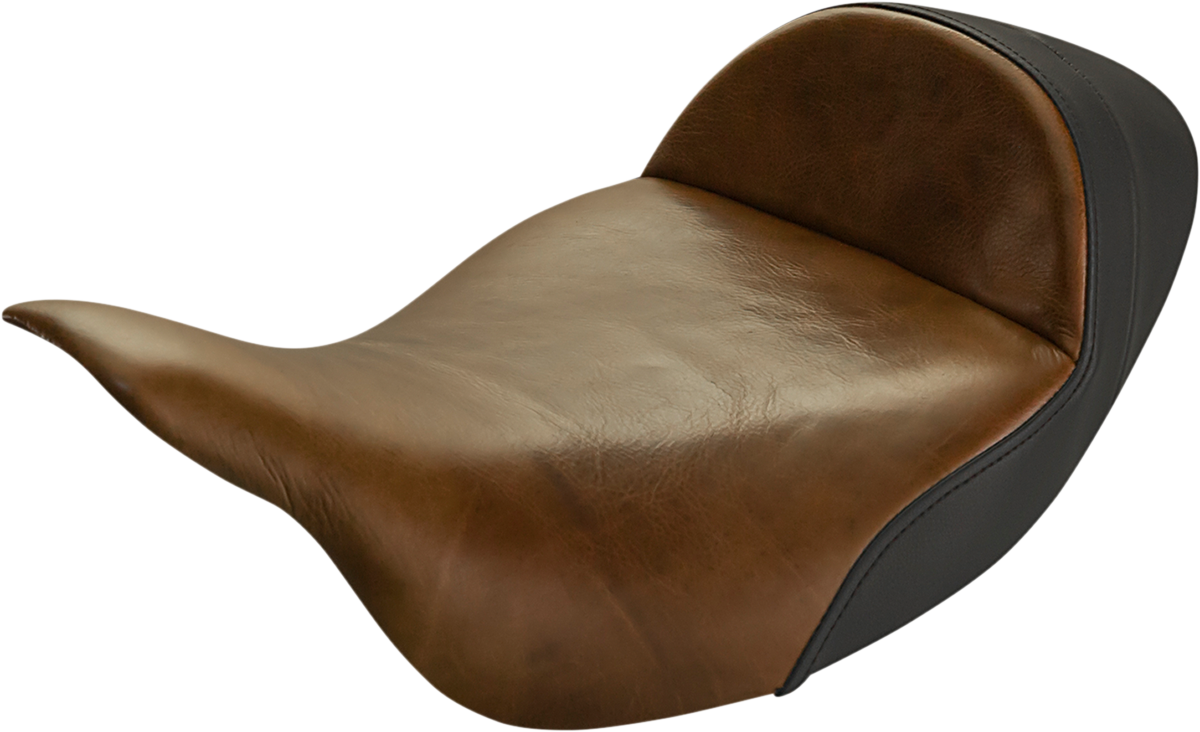 SADDLEMEN Lariat Solo Seat - Extended Reach - Distressed Brown - FL '08-'24 808-07B-0041EXT — image 1