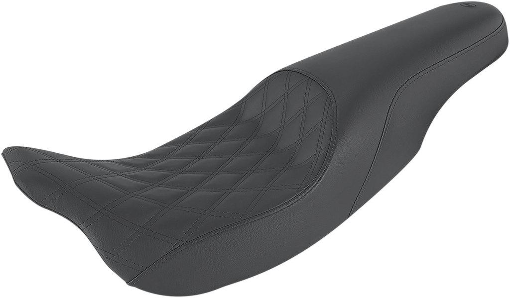 SADDLEMEN Profiler Seat - Front Lattice/Rear Smooth - Black - FL '08-'24 808-07B-149 — image 1