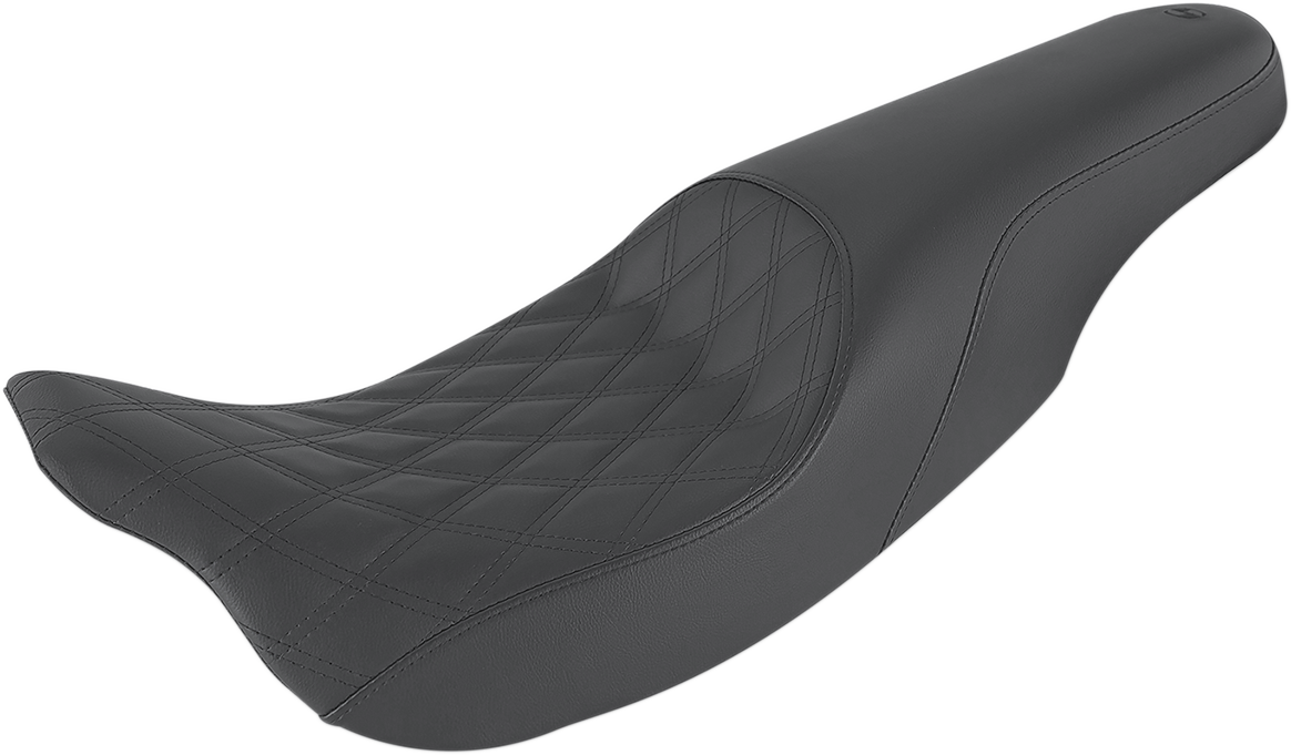 SADDLEMEN Profiler Seat - Front Lattice/Rear Smooth - Black - FL '08-'24 808-07B-149 — image 1