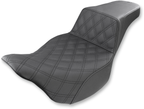 SADDLEMEN Step-Up Seat - Front Lattice Stitch - Black - FL '08-'24 808-07B-172 — image 1
