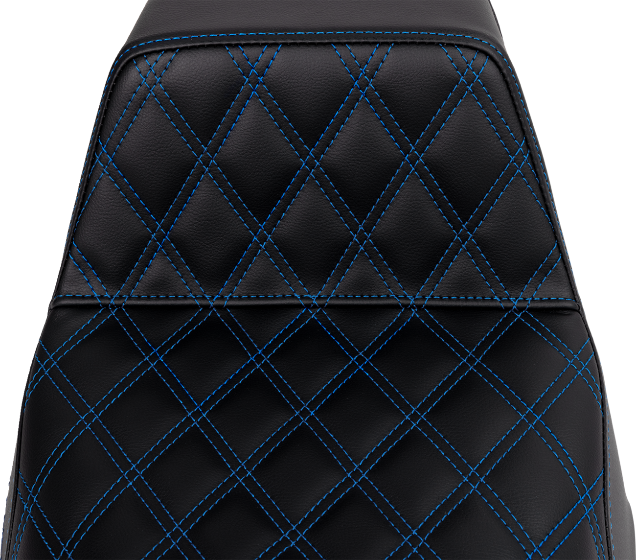SADDLEMEN Step-Up Seat - Front Lattice Stitch - Blue Stitch - FLH/FLT '08-'23 808-07B-17201 — image 3