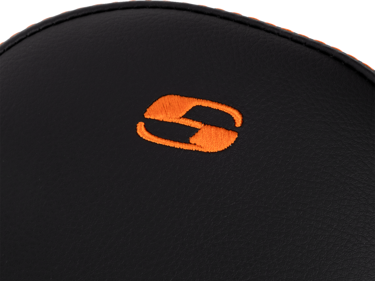 SADDLEMEN Step-Up Seat - Front Lattice Stitch - Orange Stitch - FLH/FLT '08-'23 808-07B-17203 — image 3