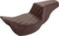SADDLEMEN Step-Up Seat - Extended Reach - Front Lattice Stitch - Brown - FL '08-'24 808-07B-172BREX — image 1