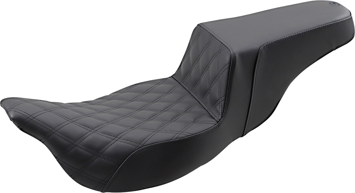 SADDLEMEN Step-Up Seat - Extended Reach - Front Lattice Stitch - FL '08-'24 808-07B-172E — image 1