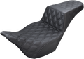 SADDLEMEN Step-Up Seat - Full Lattice Stitch - Black - FL '08-'24 808-07B-175 — image 1
