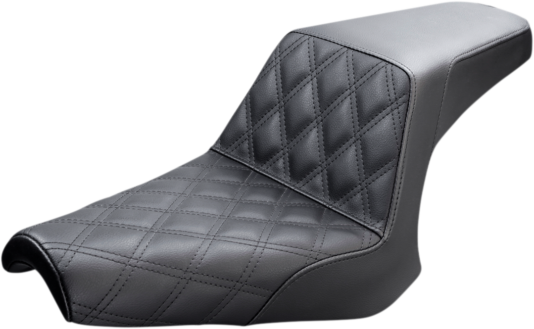 SADDLEMEN Step-Up Seat - Lattice Stitch - Red Stitch - FLH/FLT '08-'23 808-07B-17504 — image 2