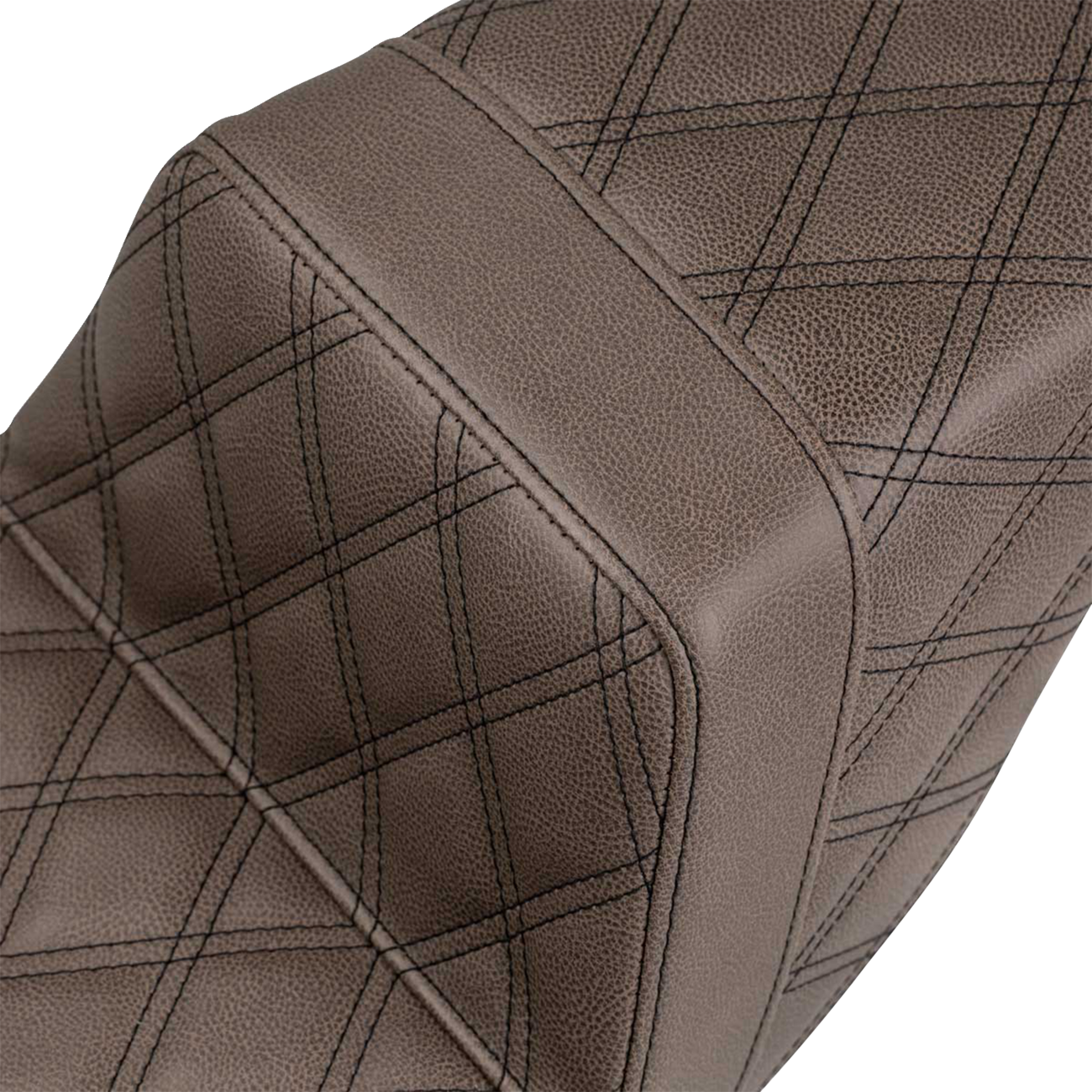 SADDLEMEN Step-Up Seat - Extended Reach - Full Lattice Stitch - Brown - FL '08-'24 808-07B-175BREX — image 2