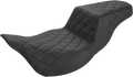 SADDLEMEN Step-Up Seat - Extended Reach - Full Lattice Stitch - Black - FL '08-'24 808-07B-175E — image 1