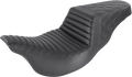 SADDLEMEN Step-Up Seat - Front Tuck-n-Roll/Rear Lattice Stitch - Black - FL '08-24 808-07B-176 — image 1