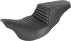 SADDLEMEN Step-Up Seat - Front Tuck-n-Roll/Rear Lattice Stitch - Black - FL '08-24 808-07B-176 — image 1