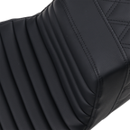 SADDLEMEN Step-Up Seat - Front Tuck-n-Roll/Rear Lattice Stitch - Black - FL '08-24 808-07B-176 — image 2