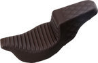 SADDLEMEN Step-Up Seat - Front Tuck-n-Roll/Rear Lattice Stitch - Brown - FL '08-'24 808-07B-176BR — image 2