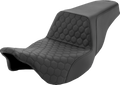SADDLEMEN Step-Up Seat - Honeycomb - Black Stitching - FL '08-'24 808-07B-177 — image 1