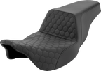 SADDLEMEN Step-Up Seat - Honeycomb - Black Stitching - FL '08-'24 808-07B-177 — image 1