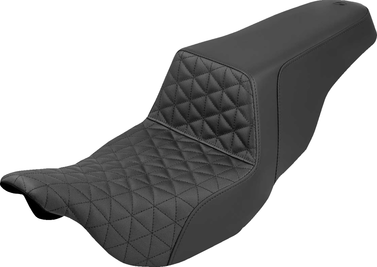 SADDLEMEN Step-Up Seat - Tri-Gripper - Black - FLH/FLT '08-'24 808-07B-179 — image 1