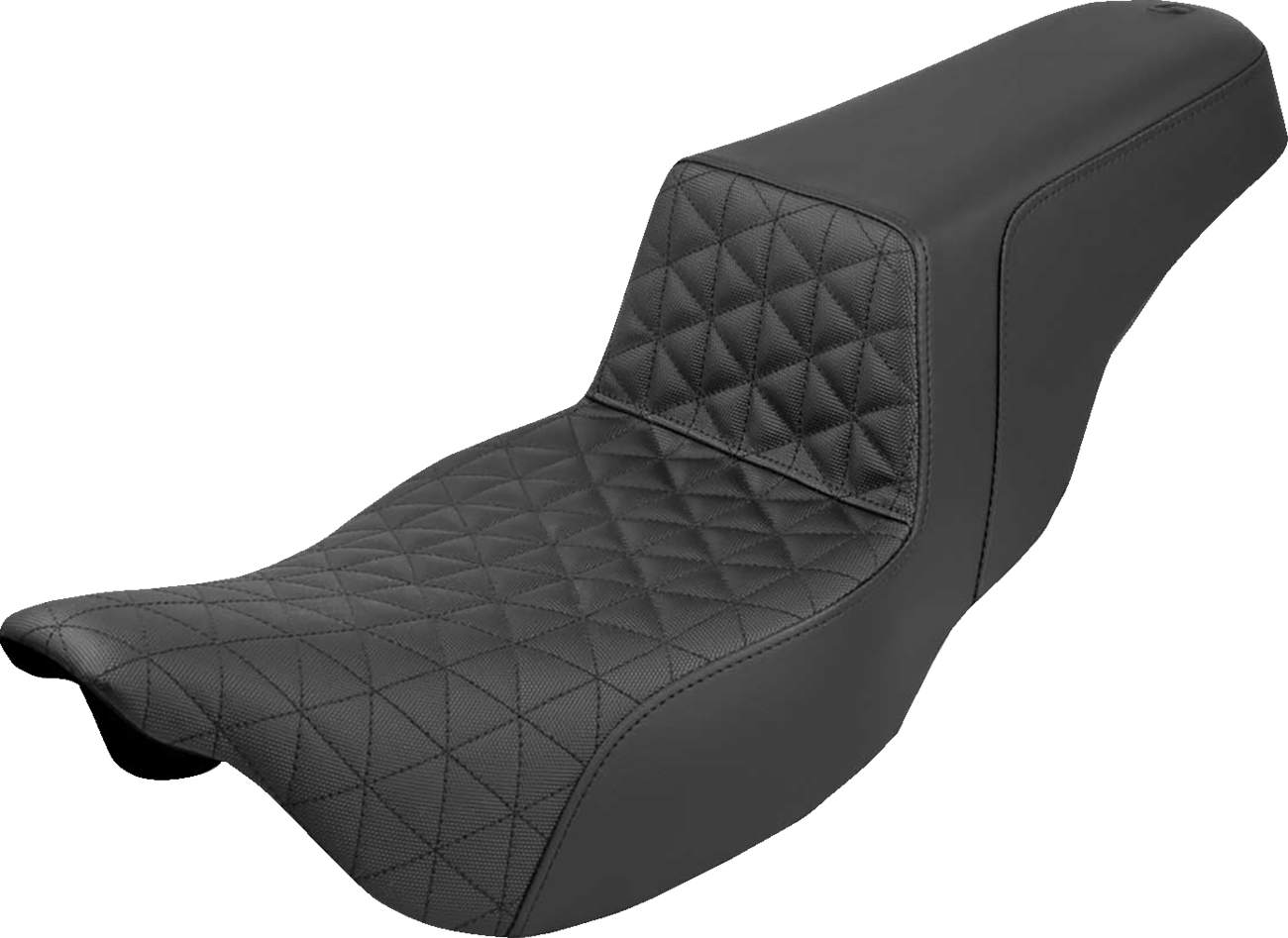 SADDLEMEN Extended Reach Step-Up Seat - Tri-Gripper - Black - FLH/FLT '08-'24 808-07B-180 — image 1
