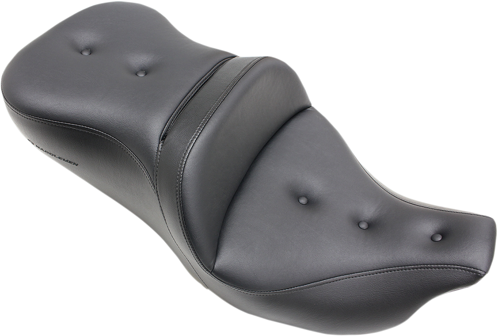 SADDLEMEN Pillow-Top Roadsofa™ Seat - with Backrest - Black - FLH/FLT '08-'24 808-07B-181 — image 2