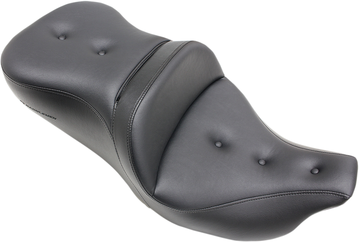 SADDLEMEN Pillow-Top Roadsofa™ Seat - with Backrest - Black - FLH/FLT '08-'24 808-07B-181 — image 2