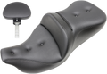 SADDLEMEN Roadsofa™ Seat - Pillow Top - with Backrest - Black - FLH/FLT '09-'24 808-07B-181TBR — image 1