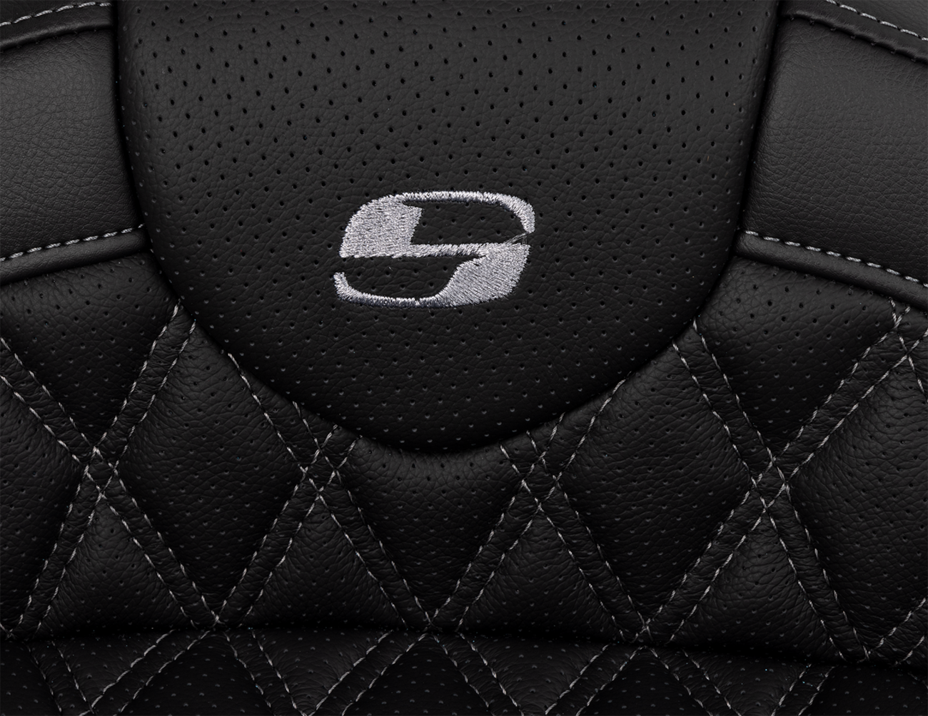 SADDLEMEN Roadsofa™ Seat - with Backrest - Dark Gray Stitch - FL '08-'23 808-07B-182B2 — image 3
