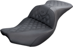 SADDLEMEN Roadsofa™ Seat - with Backrest - Wine Berry Stitch - FL '08-'23 808-07B-182B8 — image 6