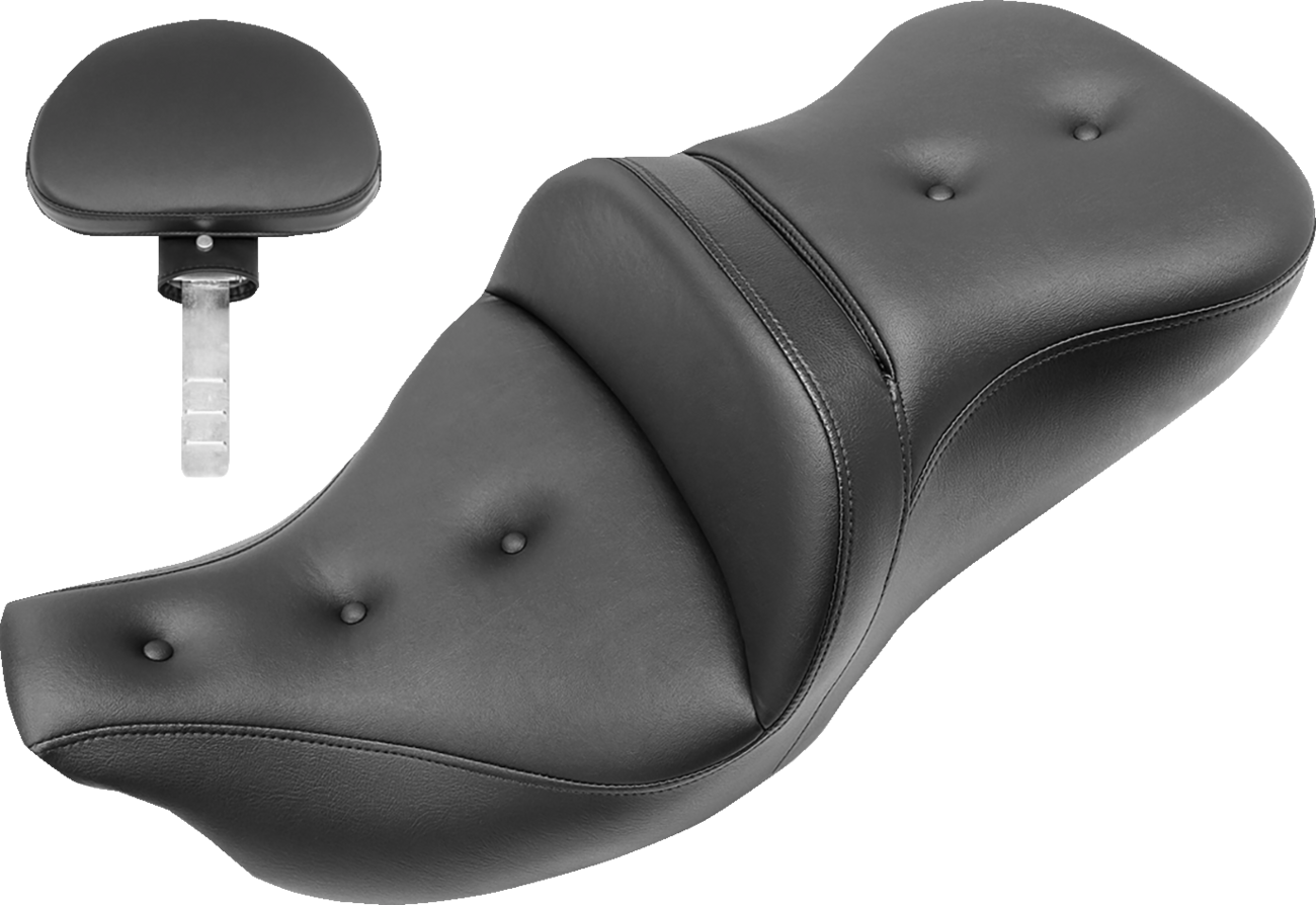 SADDLEMEN Extended Reach Roadsofa™ Seat - Pillow Top - Backrest - FL '08-'24 808-07B-183BR — image 1