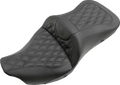 SADDLEMEN Extended Reach Roadsofa™ Seat - Lattice Stitched - without Backrest - Heated - FL '08-'24 808-07B-184HCT — image 1