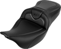 SADDLEMEN Roadsofa™ Seat - without Backrest - Carbon Fiber - Black Stitch - 'FL '08-'19 808-07B-18500 — image 1