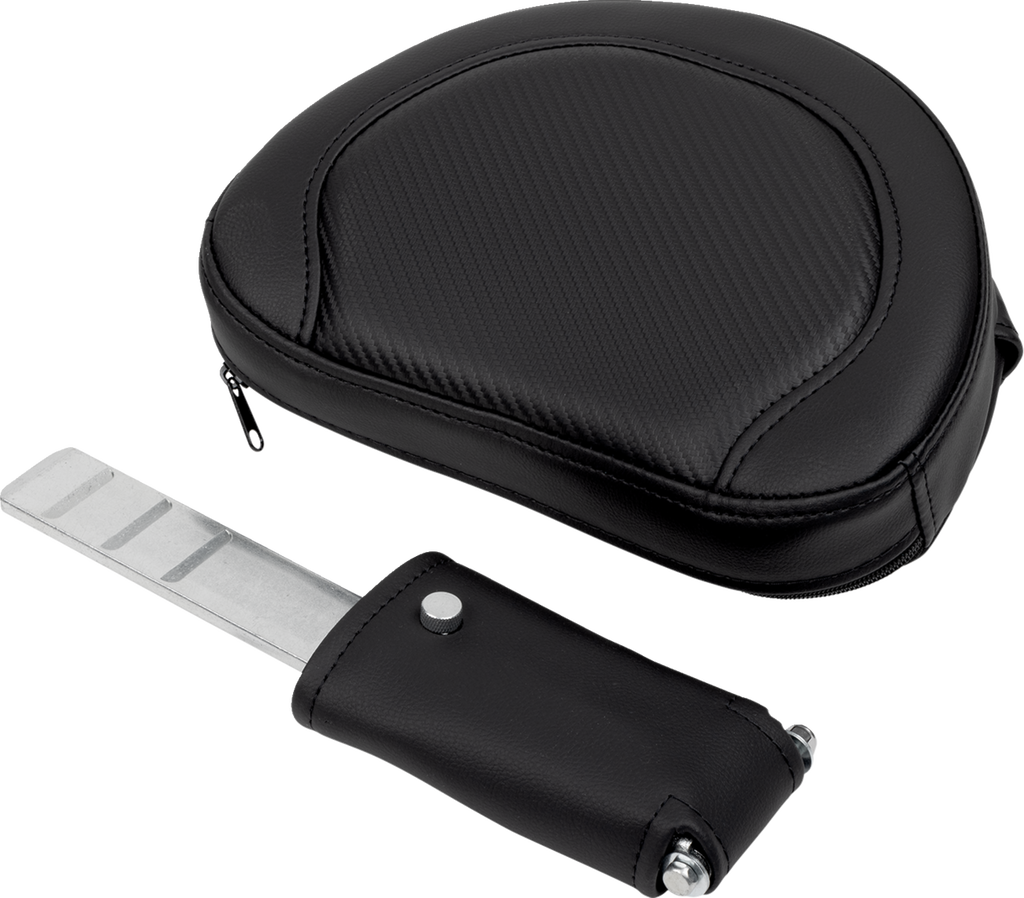 SADDLEMEN Roadsofa™ Seat - with Backrest - Carbon Fiber - Black Stitch - FL '08-'19 808-07B-185B0 — image 4
