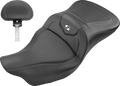 SADDLEMEN Roadsofa™ Seat - Carbon Fiber - with Backrest - FL '08-'24 808-07B-185BR — image 1