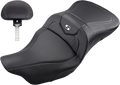 SADDLEMEN Heated Roadsofa™ Seat - Carbon Fiber - w/ Backrest - FL '08-'24 808-07B-185BRHC — image 1