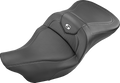 SADDLEMEN Roadsofa™ Seat - Carbon Fiber - without Backrest - Black - FL '09-'24 808-07B-185T — image 1
