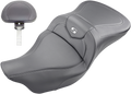 SADDLEMEN Roadsofa™ Seat - Carbon Fiber - with Backrest - Black - FL '09-'24 808-07B-185TBR — image 1
