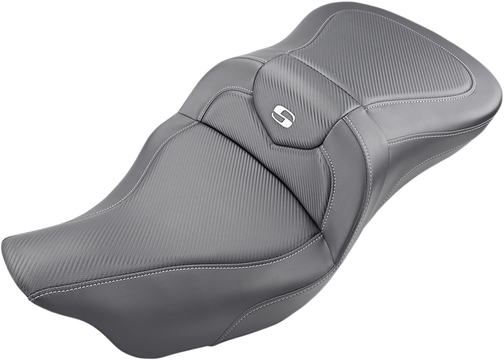 SADDLEMEN Extended Reach Roadsofa™ Seat - Carbon Fiber - without Backrest - FL '08-'24 808-07B-186 — image 1