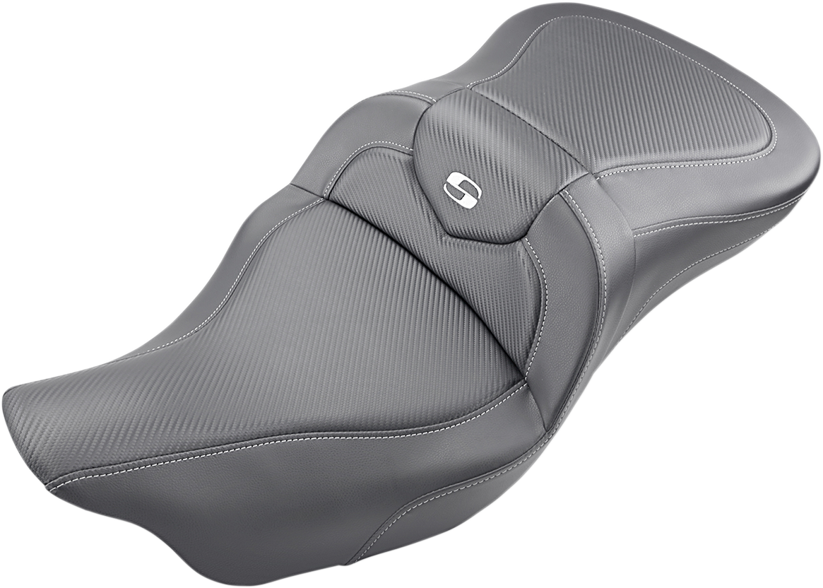 SADDLEMEN Extended Reach Roadsofa™ Seat - Carbon Fiber - without Backrest - FL '08-'24 808-07B-186 — image 1