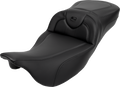 SADDLEMEN Roadsofa™ Extended Reach Seat - Carbon Fiber - Black Stitch - Backrest - FL '08-'24 808-07B-186B0 — image 1