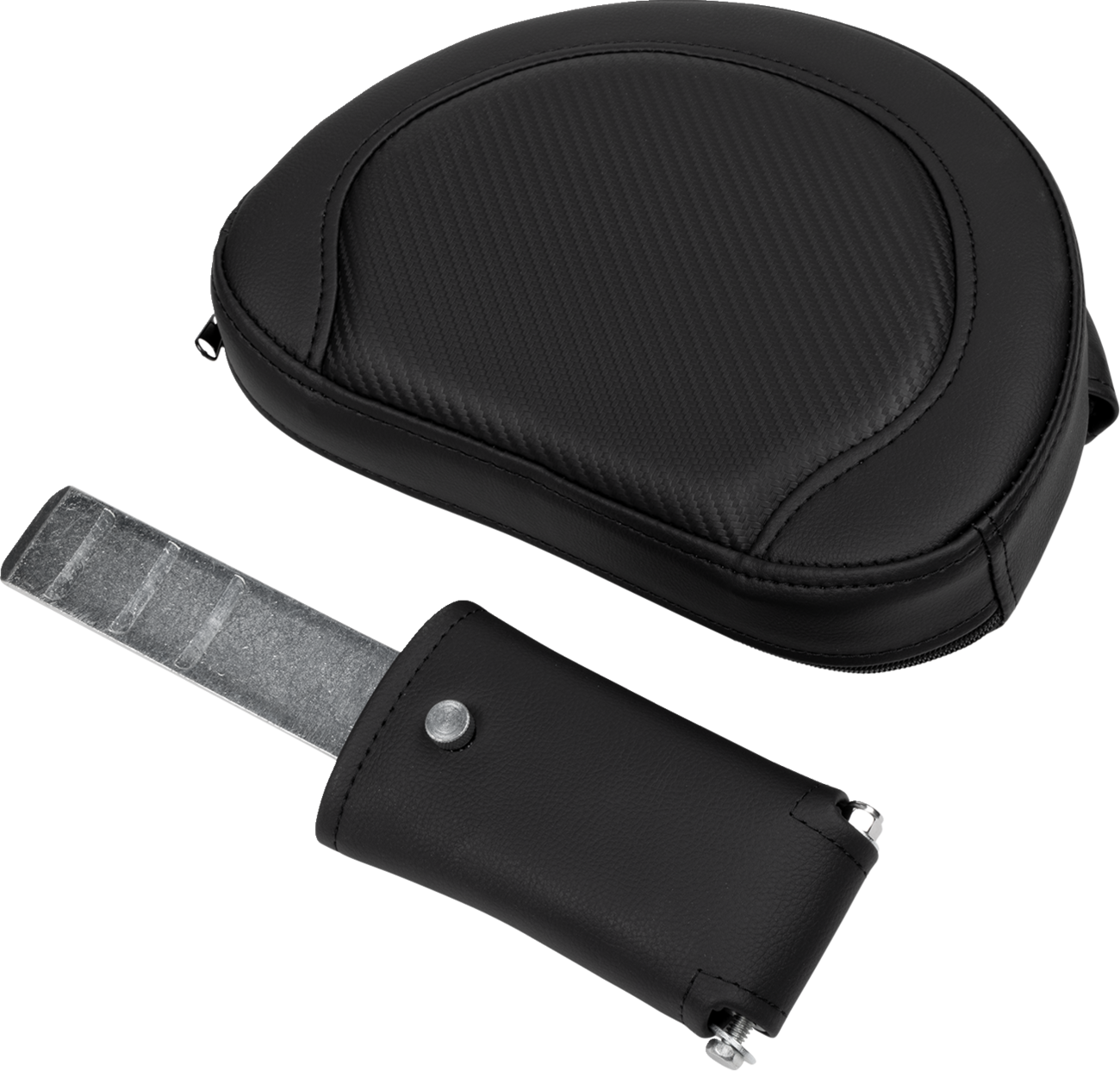 SADDLEMEN Roadsofa™ Extended Reach Seat - Carbon Fiber - Black Stitch - Backrest - FL '08-'24 808-07B-186B0 — image 3