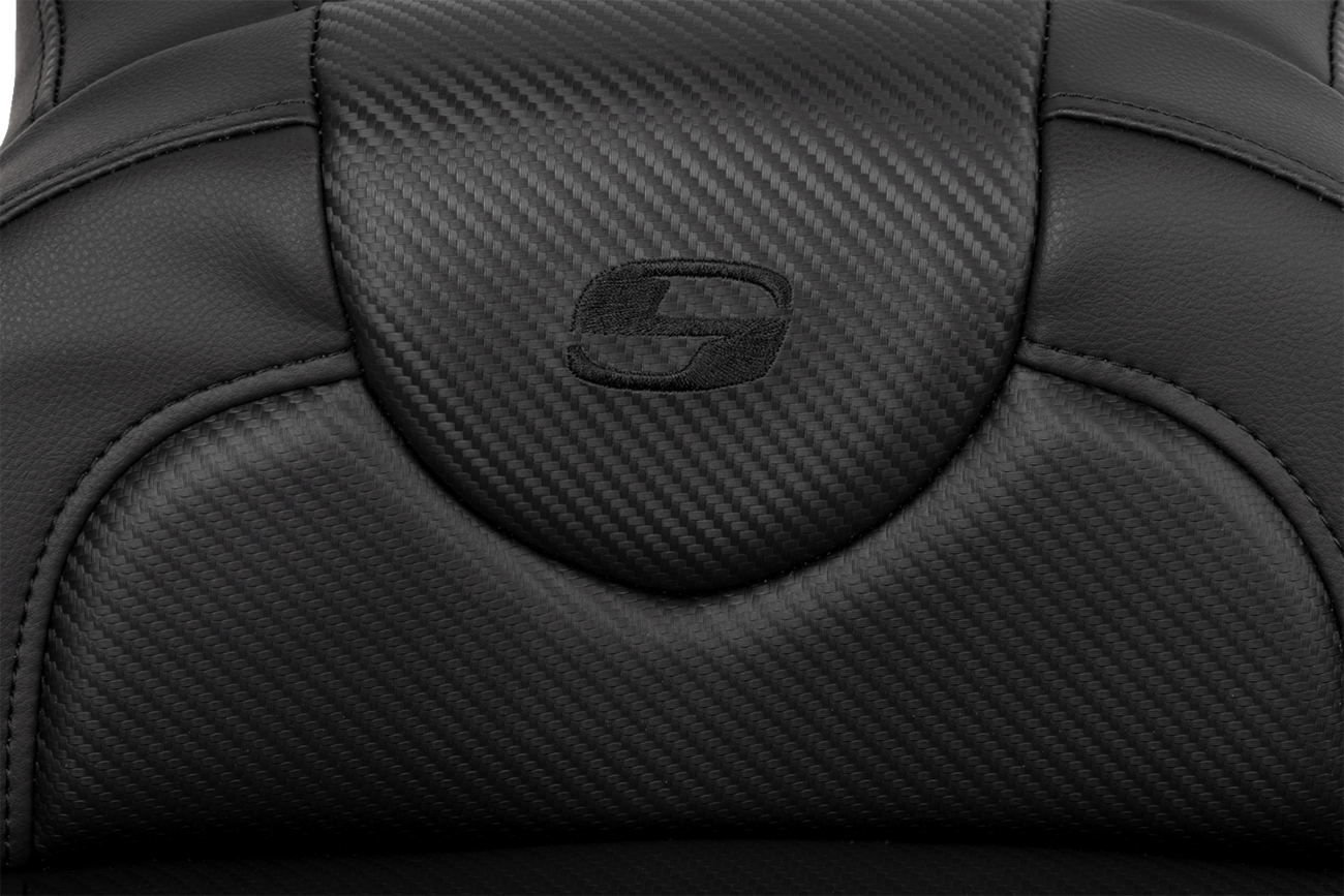 SADDLEMEN Roadsofa™ Extended Reach Seat - Carbon Fiber - Black Stitch - Backrest - FL '08-'24 808-07B-186B0 — image 5