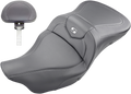 SADDLEMEN Extended Reach Roadsofa™ Seat - Carbon Fiber - Backrest - Heated - FL '08-'24 808-07B-186BRHC — image 1