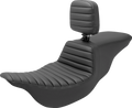SADDLEMEN Tour Step-Up Seat - Rider Backrest - Tuck-n-Roll - FL '08-'24 808-07B-191BR — image 1